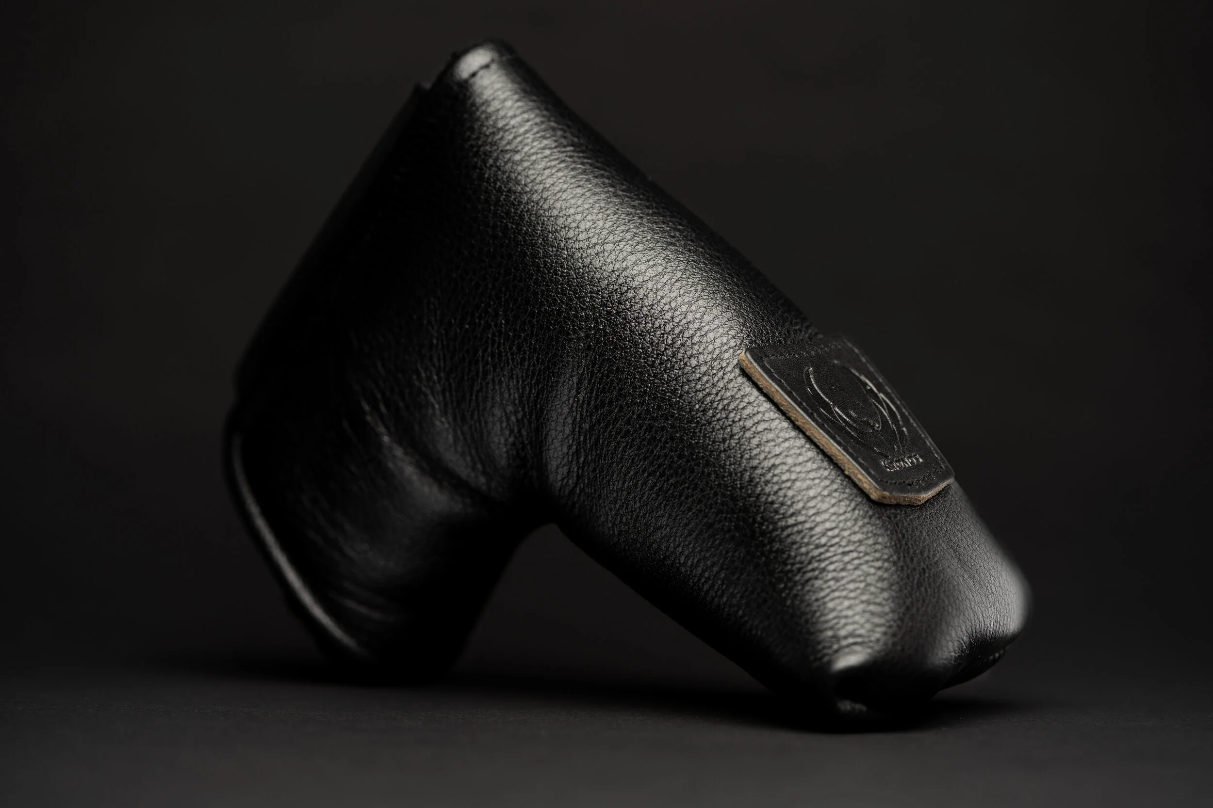 Black Genuine Leather Headcover — Kronos link to homepage